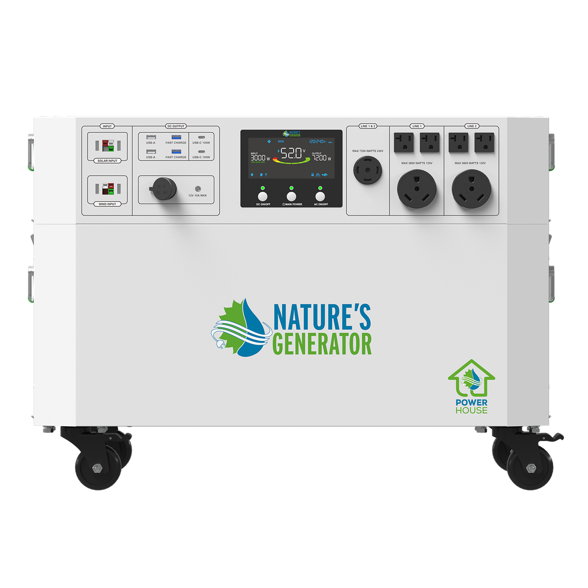 Powerhouse Gen 2 Solar Generator and Transfer Switch